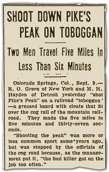 Illustration for article titled Extreme Sports Were Way More Extreme 100 Years Ago